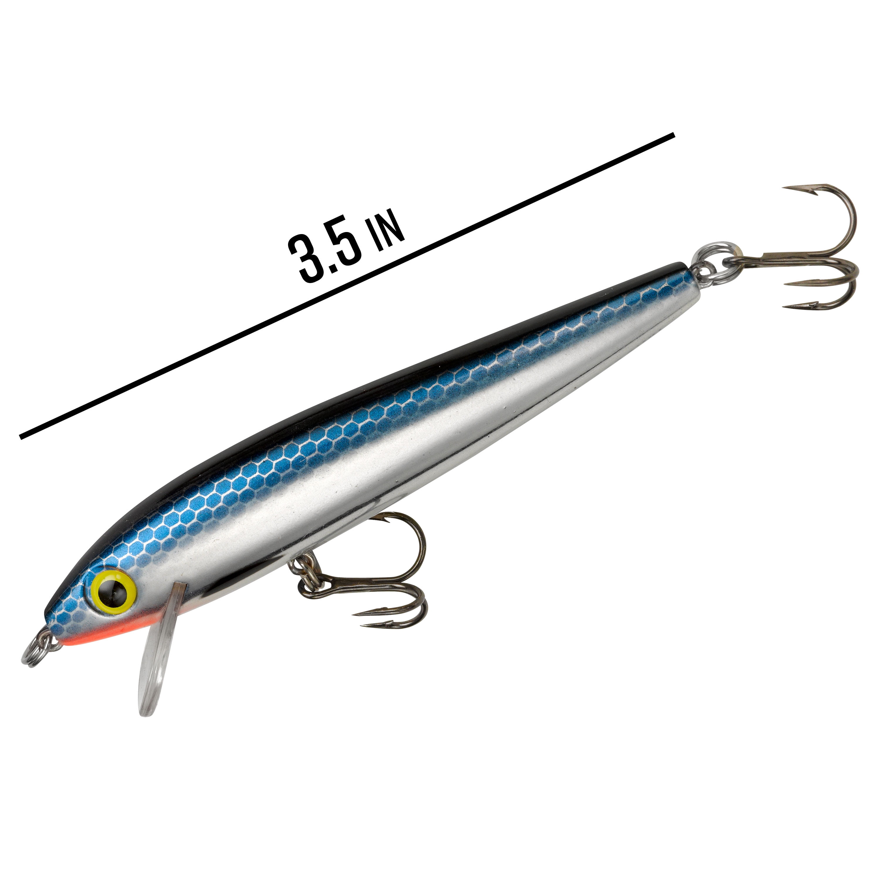 Rebel Track Down Minnow Slick Slow Sinking Slick Black Minnow 2 1/2" 5/32 oz.
