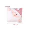 thumbnail image 2 of 1pc Creative Christmas Pillow Case, Santa Claus Shaped Cushion Cover For Sofa Living Room Bedroom, Xmas Home Decorations (pillow Core Not Included), 2 of 5