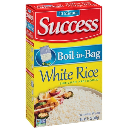 Success Boil-In-Bag White 4 Count Rice 14 oz Box
