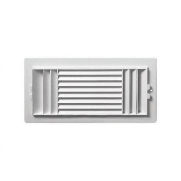 Decor Grates Scroll 6" x 12" Wall/Ceiling Powder Coated Black Register ...