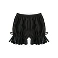 thumbnail image 6 of iiniim Kids Girls Ruffled Lace Hem Bloomer Shorts Breathable Safety Pants Black 150, 6 of 7