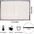 thumbnail image 2 of 2pcs Coffee Bar Mat 20 x 14 Coffee Bar Decor for Coffee Station Coffee Mat Burlap Placemat with FabricBacking Coffee Bar Accessories for Coffee Decor Black, 2 of 6