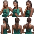 thumbnail image 6 of SEGO Hand Tied Double Dutch Braided Lace Front Wigs Lightweight Synthetic Lace Frontal Cornrow Box Braids Twist Braided Wigs With Baby Hair for Women, 6 of 6
