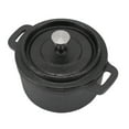 thumbnail image 4 of Thickened Ergonomic Handle Insulation Dutch Oven Double Traditional Style Cast Iron Cooking Pot with Lid, 4 of 8