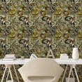 thumbnail image 3 of Ambesonne Leaf Print Peel & Stick Wallpaper for Home, Autumnal Leaves Motif, 13"x100", Khaki Fawn and Dark Grey, 3 of 6