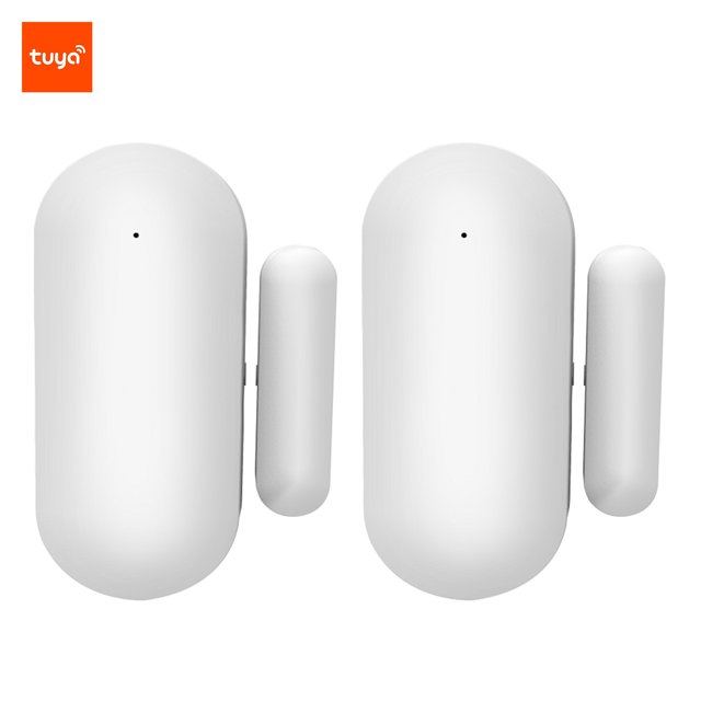 eccomum WIFI Door Sensors Alarms Wireless Door Window Magnet Entry Sensor for Home APP (2pcs) 2pcs
