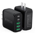 thumbnail image 2 of HSAPOW-[2-Pack]50W USB C Wall Charger Block, 5-Port C Charger Fast Charging Block PD Power Adapter +QC 3.0 Multiport Type C Box Brick Cube USB A Wall Plug for iPhone 14/15/16/17 Pro Max,Samsung Galax, 2 of 2