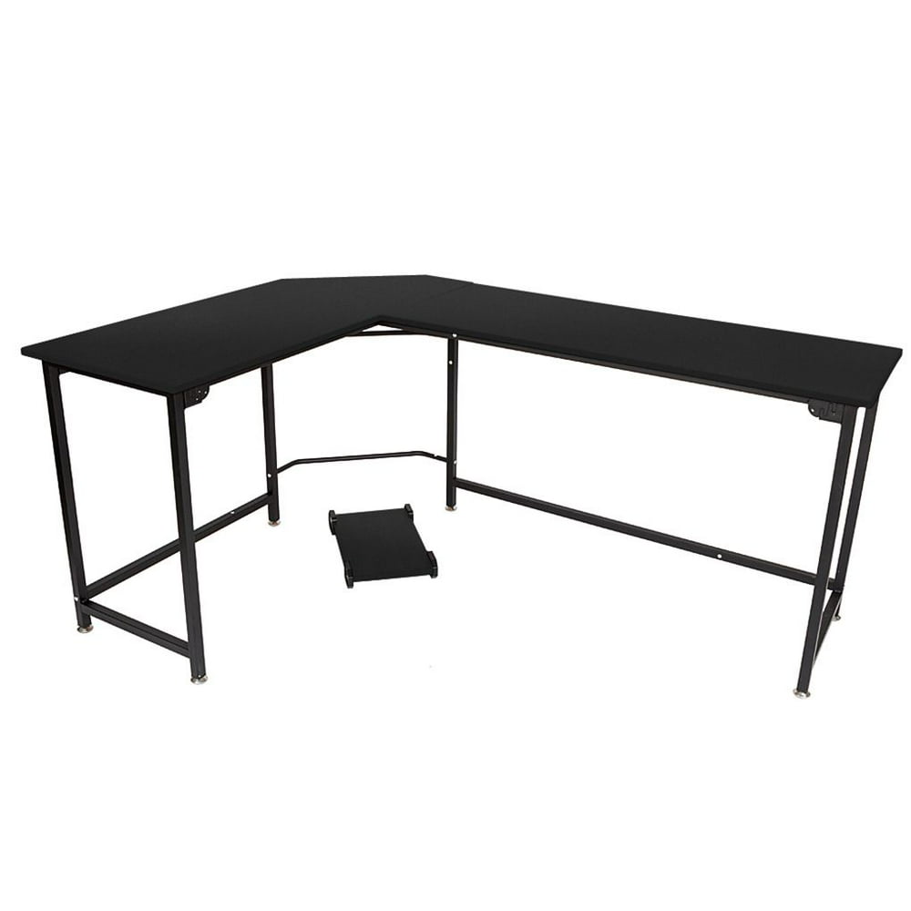 L-Shaped Desktop Flat Angle Computer Desk Home Office Furniture Study ...