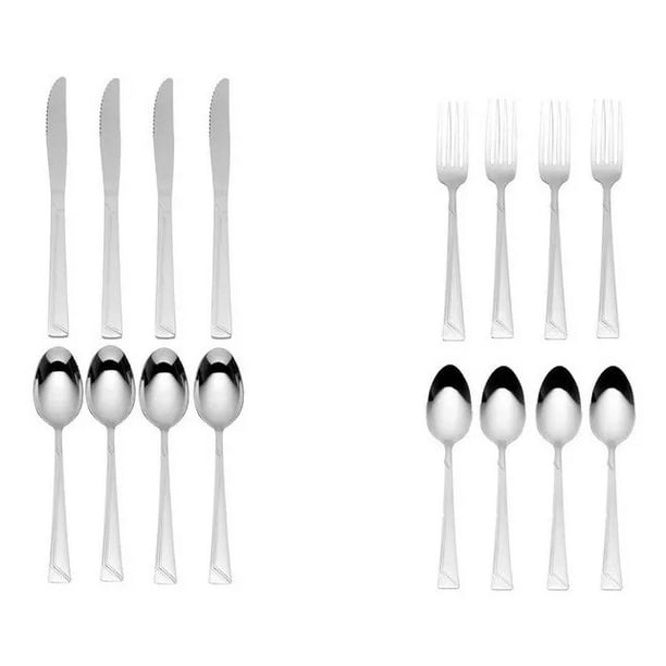 Juego de cubiertos Moven Sofia 16 Piezas Cuberteria Acero Inoxidable, Cuchara Sopera, Cuchillo, Tenedor, Cuchara Cafetera