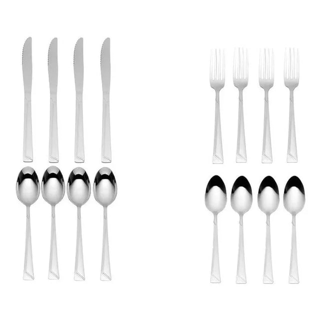 Juego de cubiertos Moven Sofia 16 Piezas Cuberteria Acero Inoxidable, Cuchara Sopera, Cuchillo, Tenedor, Cuchara Cafetera