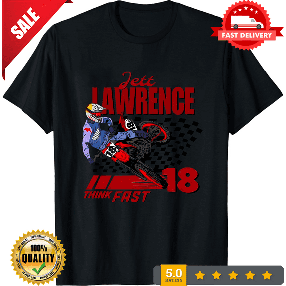 Brand New Jett Lawrence HD Logo American T-Shirt Funny Size S to 5XL, ULTRA LIMITED-TH68920