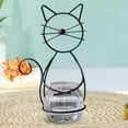thumbnail image 3 of Macetero de cristal para escritorio, maceta bonita para flores, contenedor con forma de gato, florero hidropónico para plantas al aire libre, jardín, Negro, 3 of 7