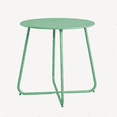thumbnail image 6 of LAUSAINT HOME 18" Modern Outdoor Side Table, Small Round Steel Patio Table with Adjustable Footpads, Green, 6 of 6