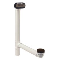 Westbrass Sch. 40 PVC Bathtub Assembly with Tip-Toe Drain and Sleek Linear Overflow, Oil Rubbed Bronze (4-Pack)