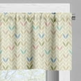 thumbnail image 3 of Ambesonne Leaves Valance Pack of 2, Symmetrical Fall Foliage, 42"X12", Ivory Multicolor, 3 of 5