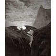 thumbnail image 3 of Dore, Gustave 12x14 Black Modern Framed Museum Art Print Titled - Satan Resting On The Mountain - from Miltons Paradise Lost, 3 of 5