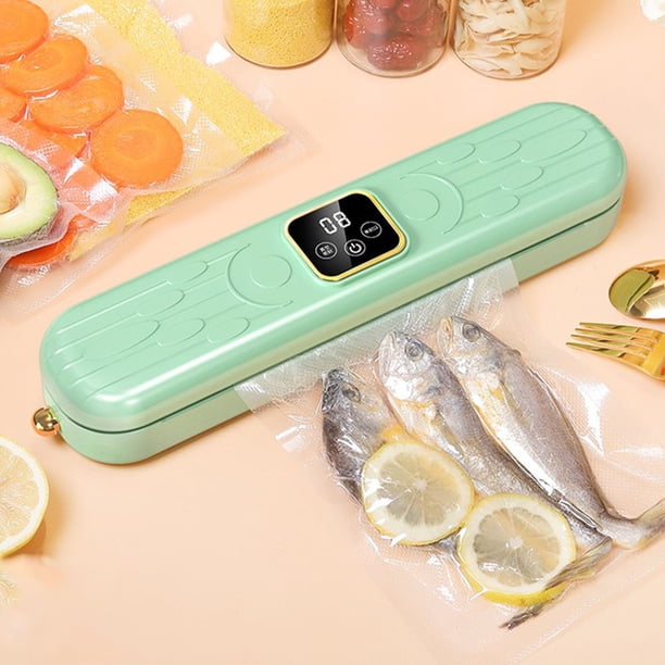 XWSHYW Pequeños Electrodomésticos Máquina de Sellado Al Vacío con Pantalla Lcd de Alta Potencia Máquina de Sellado Al Vacío Completamente Automática para El Hogar Máquina de Sellado de Plástico Máqui