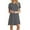 #1-Gray, variant on Patlollav Womens Plus Size $5 Dresses Casual Short Sleeve O-Neck Solid Ladies Loose Mini Dresses