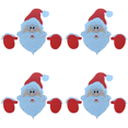 thumbnail image 1 of Letreros Navideños para El Jardín Regalo Fiesta Navidad Con Valla Papá Noel Color Rojo, 1 of 2