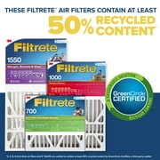 Filtrete 20x25x5 HVAC Furnace Air Filter, MPR 1550 MERV 12, Allergens, Bacteria & Viruses, 1 Filter