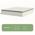 thumbnail image 3 of 10/12/14 Inch Hybrid Mattress in a Box, Gel Memory Foam & Innerspring, Cooling, Motion Isolation, Edge Support, Medium Firm Euro Top, Full/Queen/King, Adjustable Base Compatible, 3 of 12