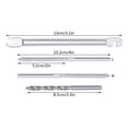 thumbnail image 3 of T316 Stainless Steel Cable Railing Hardware Kit - 70 Thread Screws (4'' Total Length), Drill Bits & Wrench - Ideal for 1/8'' Steel Rope, DIY Porch/Balcony/Deck Railing Installation, 3 of 8