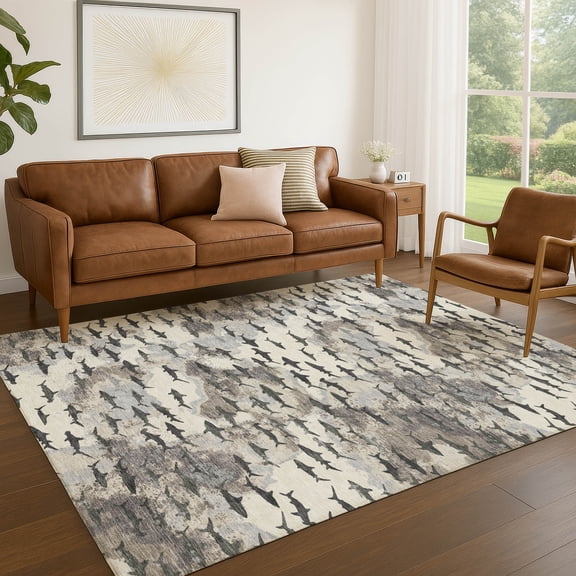 Addison Rugs Chantille Indoor/Outdoor Transitional Animal Beige Machine Washable Rectangle Rug, 10' x 14'