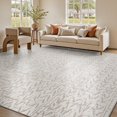 thumbnail image 3 of Area Rug x Rugs for Living Room Bedroom High Low Textu Jacquard Boho Neutral Carpet Non Slip Machine Washable Rug Dining Nursery Living Room Farmhouse Rug, 3 of 7