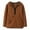 Brown, variant on Tiweut Girls Hoodies Boy Winter Lined Kid's Long Sleeve Zipper Pullover Hooded Sweatshirt with Pocket Regular Tops 3-4 Y