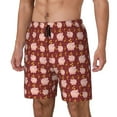 thumbnail image 2 of Uemuo Cute Pig with Coins Pattern Mens Swim Trunks Quick Dry Board Shorts with Mesh Lining, Stretch Beach Shorts Quick Dry No-Chafing Board Shorts-Large, 2 of 9