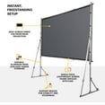 thumbnail image 2 of Kodak 120" Dual Portable Projector Screen W/Stand & Carry Case, Fast Fold Front & Rear Projection, 2 of 6