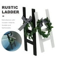 thumbnail image 6 of 2PCS Farmhouse Ladder Decor Vintage Wooden Ladder with Wreath Adornment, 6 of 7
