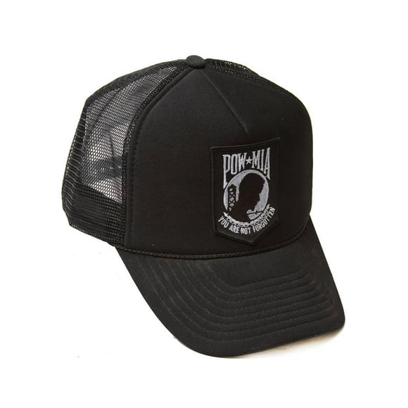 Delux 3D Patch Embroidery Trucker Hat, POW*MIA
