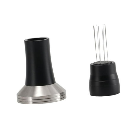 

Professional Coffee Tamper Easy to Use Convenient Coffee Accessories Espresso Hand Tampers for Cafe Restaurants Espresso Machine Kitchen Bar 58mm Black