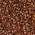 thumbnail image 2 of Miyuki Delica Seed Beads – Size 11/0 (1.6 mm), DB0181, Color-Lined Light Bronze, 7.2 g, Approx. 1440 Beads, 2 of 7