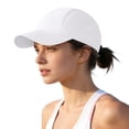 thumbnail image 2 of Fashion Baseball Cap Cooling Breathable Mesh UPF 50+ Sun Protection Sport Hats for Womens and Mens Outdoor Sports White, 2 of 5