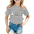 thumbnail image 2 of Huowey Unisex Girls Boys Shirt Halloween Cute Ghost Graphic Themed Party Printed Tee Top Short Sleeve Crewneck Casual Summer T Shirt Playwear,12-13Y, 2 of 3