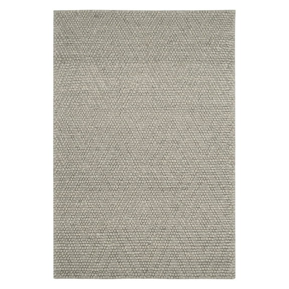 SAFAVIEH Natura Glenda Geometric Diamonds Wool Area Rug, Silver, 8' x 10'