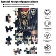 thumbnail image 6 of Johnny Depp Jigsaw Puzzle, Wood Puzzles Adult, 35 PCS Jigsaw Puzzle Perfect for Game Nights, 6 of 7