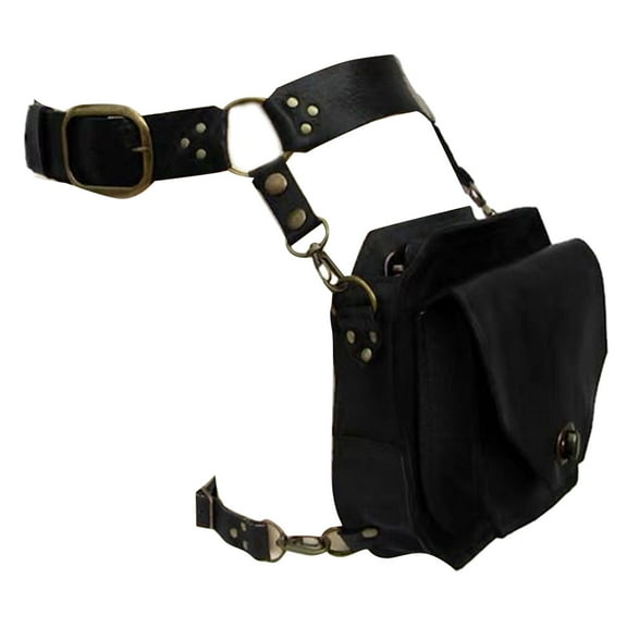 Steampunk Waist Pack Thigh Bag Medieval Waist Belt Drop Leg Bag Leather Bag Motorcycle Waist Bag for Women