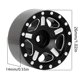thumbnail image 4 of Buje Sobre Orugas Llantas Metal Con Cuentas Neumático para Coche Teledirigido 1/24 Axial SCX24 90081 Gladiator 4 Uds., 4 of 9