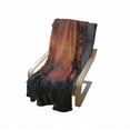 thumbnail image 4 of African Soft Flannel Fleece Blanket, Sunset Kwando River Caprivi Strip Namibia Evening Wilderness National Park, Cozy Plush for Indoor and Outdoor Use, 50" x 70", Coral Orange Black, by Ambesonne, 4 of 6