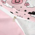 thumbnail image 4 of Homewish Kawaii Witch Ghost Bedding for Girls, Cute Spider Web Pumpkin Bat Star Duvet Cover Full, Pink Reversible, 3pcs, 1 Duvet Cover and 2 Pillowcases, 4 of 6