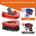 thumbnail image 2 of Fatmass Spin Mop Replace Head Base + Scrub Mop Brush Compatible With O Cedar 2 Tank Rinseclean 1 Mop Scrubber Brush And Mop Base Combo Set Great For Kitchen Deck Bathroom And Shower Floor Scrubber, 2 of 5