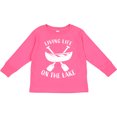 thumbnail image 3 of Inktastic Living Life on the Lake Boys or Girls Long Sleeve Toddler T-Shirt, 3 of 5
