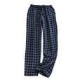 thumbnail image 2 of Dpytoraw Women’s Plaid Relaxed Fit Pants Plus Size Chiffon Casual Trousers For All Seasons Casual Work Pants Women Navy L, 2 of 4