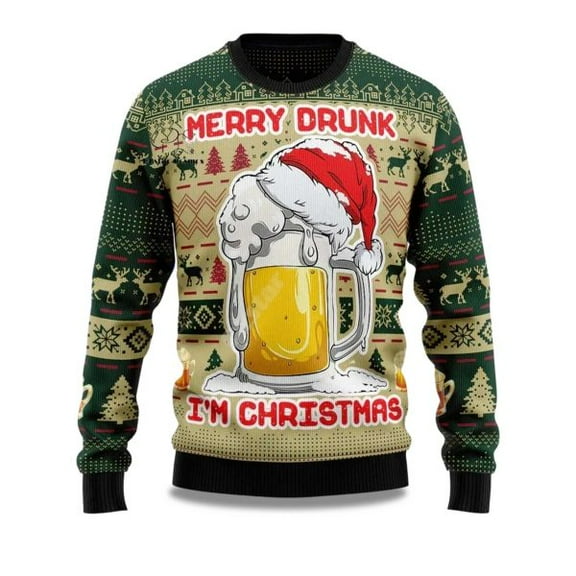 2025 Merry Drunk I’m Christmas 3D Sweater