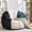 Blue & Black, variant on Hobooment 43" Oversized Corduroy Bean Bag Chair with Memory Foam for Living Room, Pink and Gray
