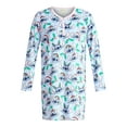 thumbnail image 5 of Disney Women's and Women's Plus Stitch Christmas Print Henley Sleepshirt and Plush Socks Set, 2-Piece, Sizes XS-3X, 5 of 6