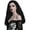 Black, variant on Black Long Curly Wig Halloween Witch Wigs Anime Cosplay Crazy Wigs Old Lady Wig Witches Costume Accessories